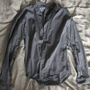 Zara slim fit long sleeve button up shirt